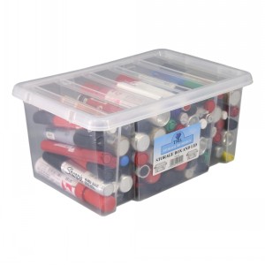 Tml Clear Plastic Storage Box & Lid Size 02 (8 Litre)